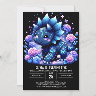 Invitation Sweet Dinosaur Dinosaur Digital Anniversaire