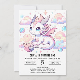 Invitation Sweet Dragon 1er anniversaire
