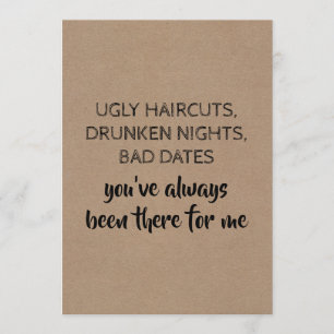 Invitation Sweet Funny Bridesmaid / Maid of Honor Proposition