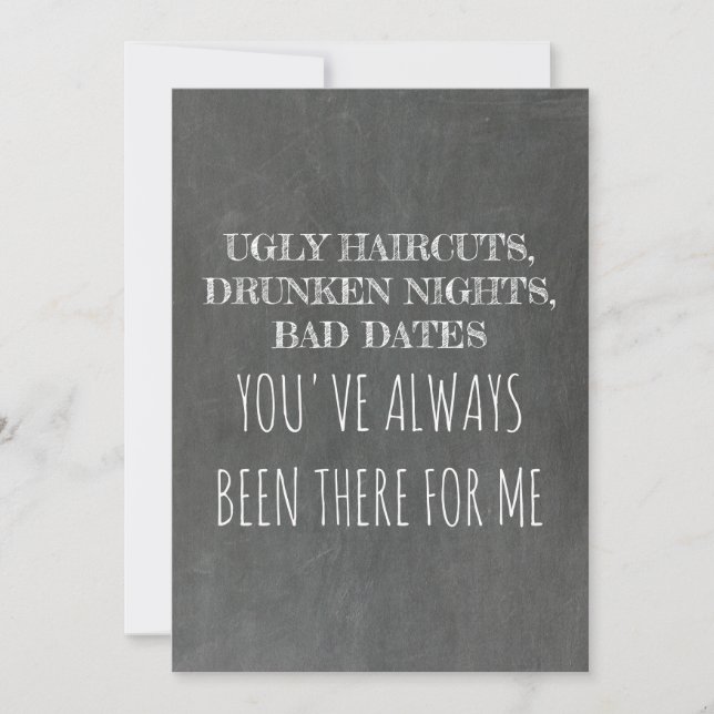 Invitation Sweet Funny Bridesmaid / Maid of Honor Proposition (Devant)