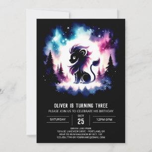 Invitation Sweet Happy Lion Anniversaire