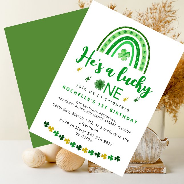Invitation Sweet Lucky One Birthday Party (Créateur téléchargé)