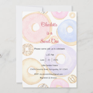 Invitation Sweet One, Fête Donut One