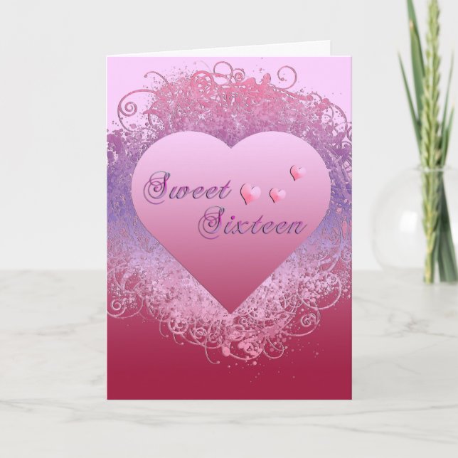 Invitation Sweet sixteen (Devant)