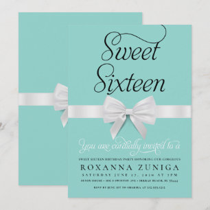 Invitation Sweet sixteen d'anniversaire