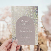 Sweet sixteen de Parties scintillant d'or Rose Iri