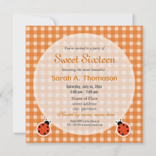 Invitation Sweet sixteen d'été pour le plaisir