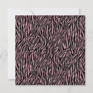 Invitation Sweet sixteen d'impression rose Zebra
