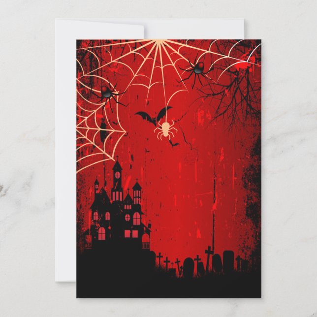 Invitation Sweet sixteen Halloween Fête d'anniversaire (Devant)
