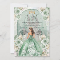 Sweet sixteen Sage Green Forest Anniversaire