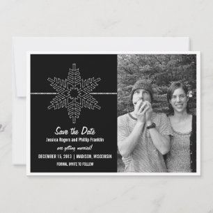 Invitation Sweet Snowflake Enregistrer l'Invitation de date,