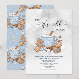 Invitation Sweets and Baby il fait froid dehors baby shower I