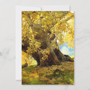 Invitation Sycomore en automne par Edgar Payne