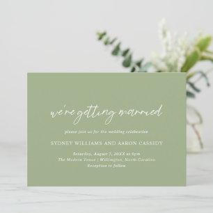 Invitation Sydney Sage Green Mariage moderne