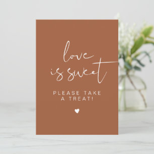Invitation SYMBOLE CORIANDER Boho Terracotta L'amour est doux