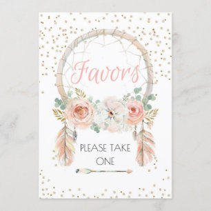 Invitation Symbole de bienvenue Boho Dreamcatcher 5x7"