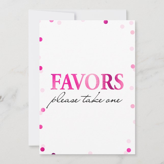 Invitation Symbole de Fête des mariées préféré | Pink Magenta (Devant)