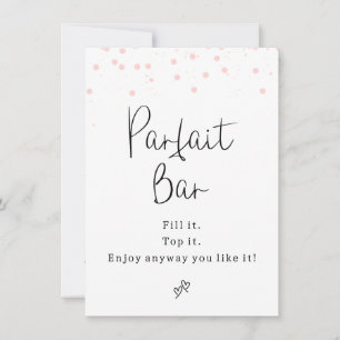 Invitation Symbole de la barre de parfait des points roses mo