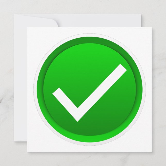 Invitation Symbole de la marque verte (Devant)