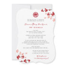 Symbole de longévité des fleurs de cerises Anniver