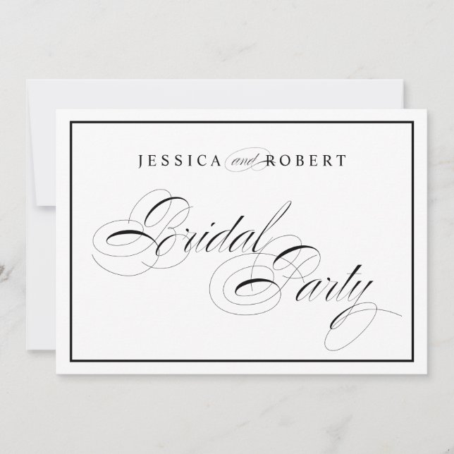 Invitation Symbole de mariage élégant de la fête nuptiale Bor (Devant)