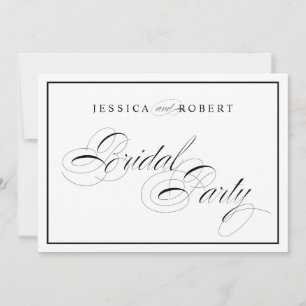 Invitation Symbole de mariage élégant de la fête nuptiale Bor