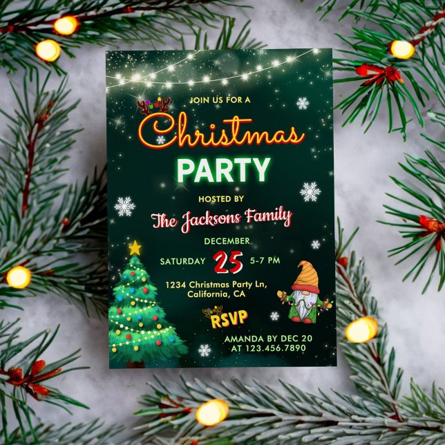 Invitation Symbole de Noël amusant (Créateur téléchargé)