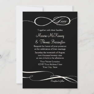 Invitation Symbole d'infini Connexion Amour infini Mariages 2