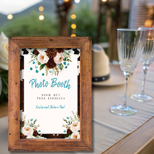 Invitation Symbole du Booth Western Boho Fleur sauvage