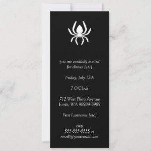 Invitation Symbole du cercle d'araignée