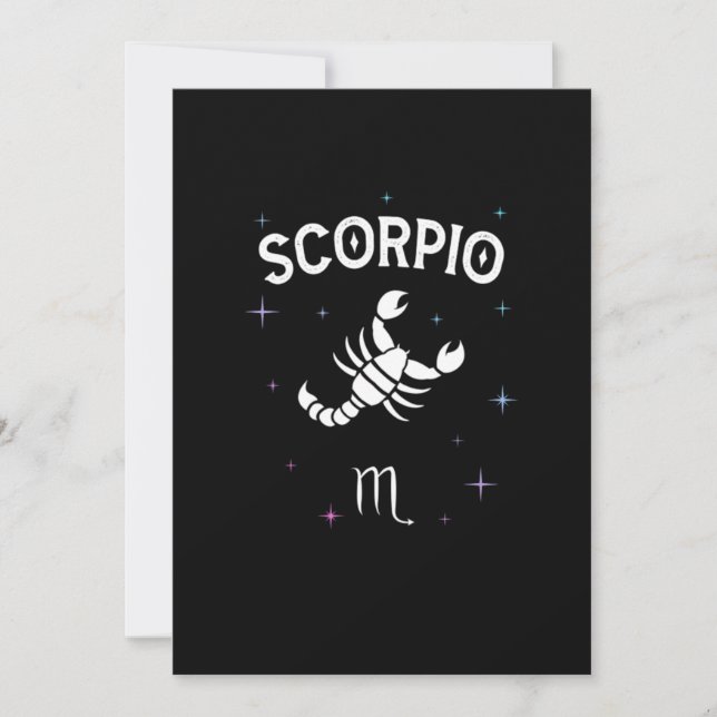 Invitation Symbole horoscope Scorpio Symbole Zodiaque Costume (Devant)