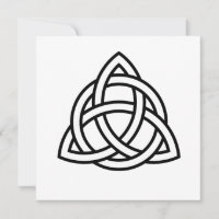Symbole triquetra de noeud de trinité celtique