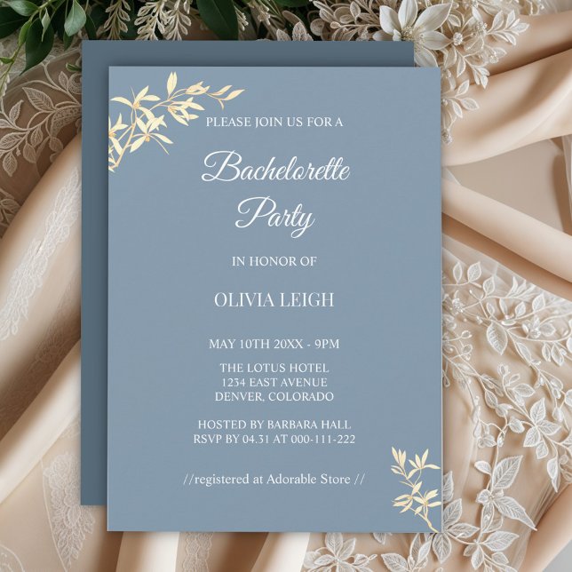 Invitation Symphonie florale intemporelle Bachelorette Party (Créateur téléchargé)