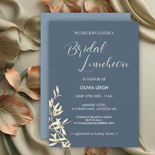 Invitation Symphonie florale intemporelle dans le déjeuner nu