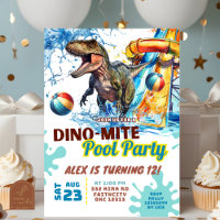 T-Rex Fête de piscine de toboggan aquatique Invita
