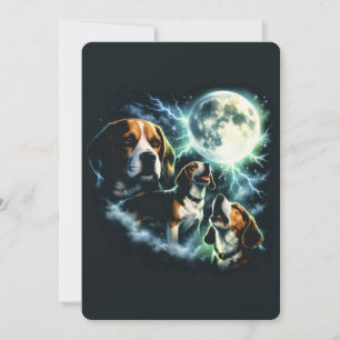 Invitation T-shirt Beagle Hurleur à la Lune – Chien de Chasse