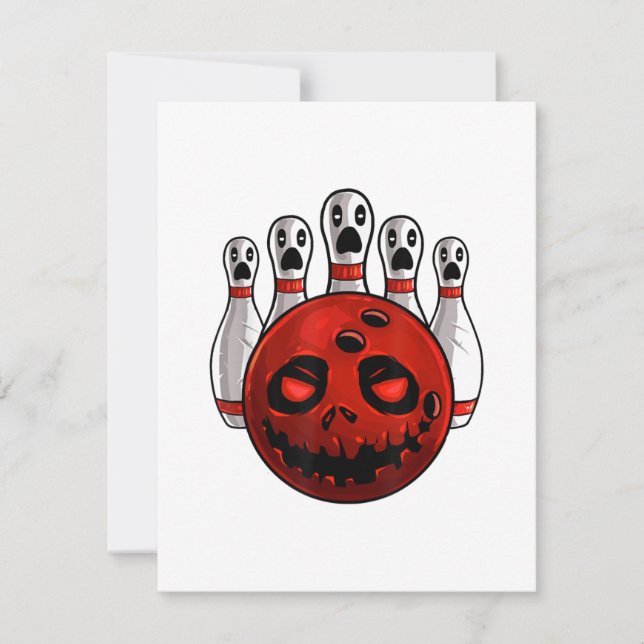 Invitation T-Shirt Halloween Bowling Quillesur Bowlingween Pu (Devant)