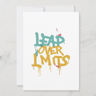 Invitation T-shirt Leap Over Limits