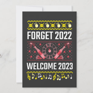 Invitation T-shirt Nouvel An Oubliez 2022 Bienvenue 2023