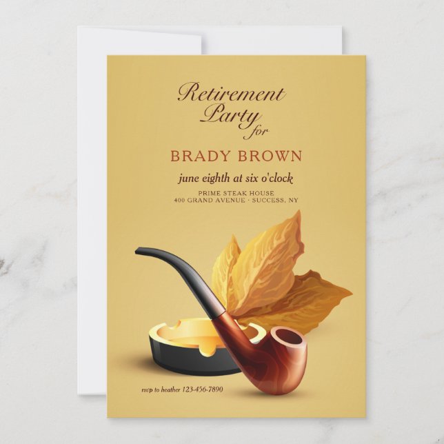 Invitation Tabac à tuyaux  (Devant)