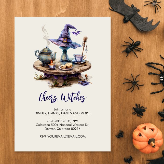 Invitation Table de sorcière magique Halloween (Créateur téléchargé)