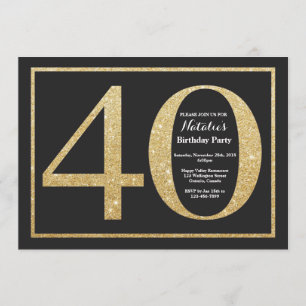 Invitation Tableau de bord de la Parties scintillant Gold Inv