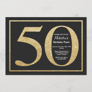 Invitation Tableau de bord de la Parties scintillant Gold Inv
