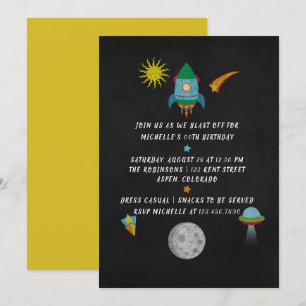 Invitation Tableau de bord de l'espace extra-atmosphérique In