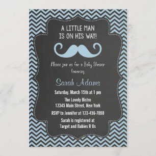 Invitation Tableau de bord de l'invitation de Baby shower Mus