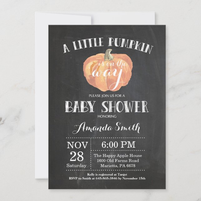 Invitation Tableau de bord de l'invitation du Baby shower d'a (Devant)