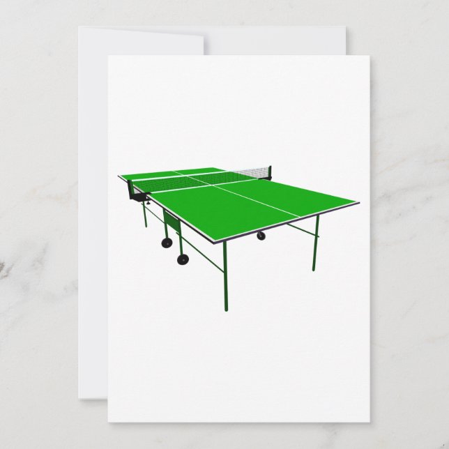 Invitation Tableau de ping-pong (Devant)