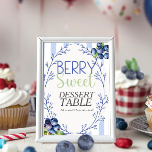 Invitation TABLEAU Dessert Sucré aux Fruits TABLEAU Myrtille