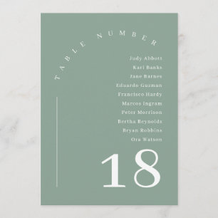 Invitation Tableau Mariage de l'arc de bouho vert Sage