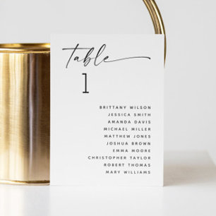 Invitation Tableau minimaliste de sièges Mariages noirs et bl